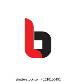 letters lb linked simple logo 