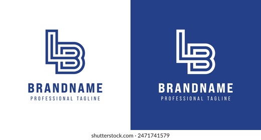 Letters LB Monogram Logo, suitable for any business with LB or BL initials