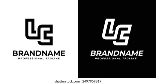 Letters LC Monogram Logo, suitable for any business with LC or CL initials