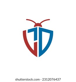 Letters LD Pest Control Logo