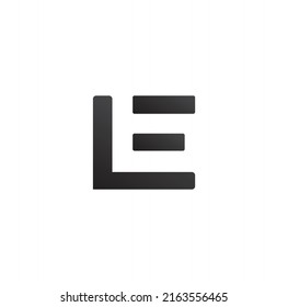 Letters LE Abstract Logo Design