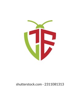 Buchstaben LE Pest Control Logo