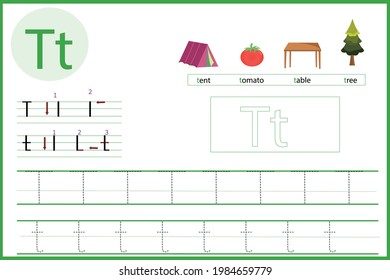 Letter's learn the letter T