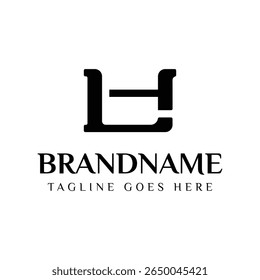 Letters LH Monogram Logo, suitable for any business with HL or LH initials