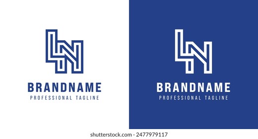 Buchstaben LN Monogram Logo, geeignet für jedes Geschäft mit LN oder NL Initialen