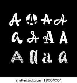 A letters. Logo concept. Vector illustration