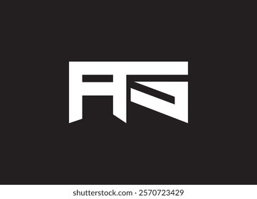 AS Letters Logo Design Slim.

