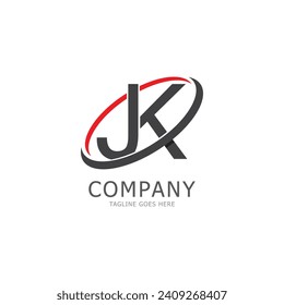 letters logo jk  kj  j and k icon vector