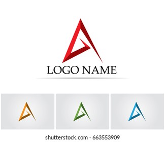 A letters logo and symbols