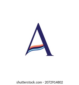 letters A logo template. Abstract icon
