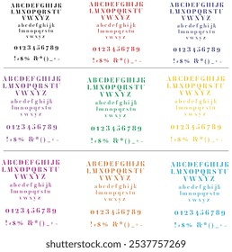 Buchstaben für Logo-Typografie - Alphabet 