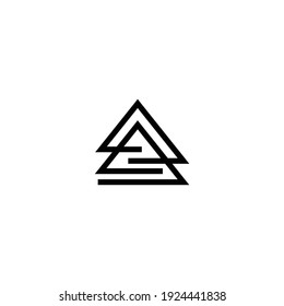Ein Logo mit Buchstaben, Vektorsymbole	