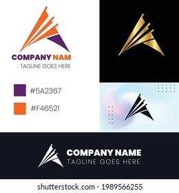 A letters logo vector, A logo template, A abstract design, unique A alphabet simple creative design in flat style with color . A initial logo creative design for identity, community and business.