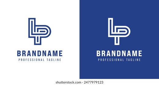 Letters LP Monogram Logo, suitable for any business with LP or PL initials