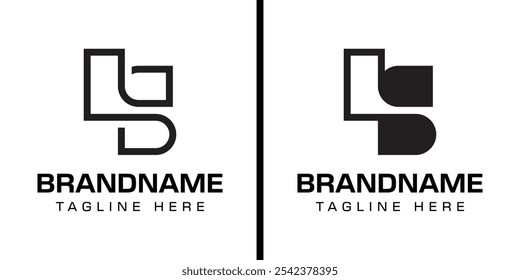 Letras LS o SL Monogram Logo Set, adecuado para cualquier negocio con iniciales LS o SL