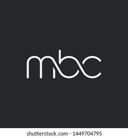 Letters M B C Joint logo icon vector element.