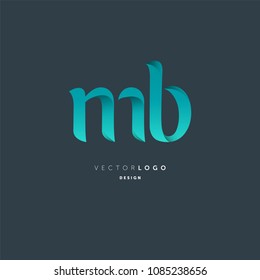 Letters M B joint logo icon vector element.