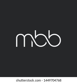 Letters M B B Joint logo icon vector element.
