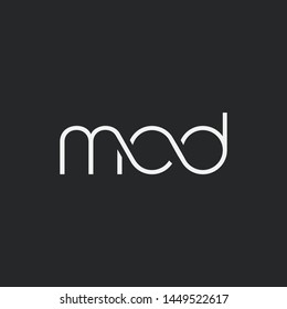 Letters M C D Joint logo icon vector element.