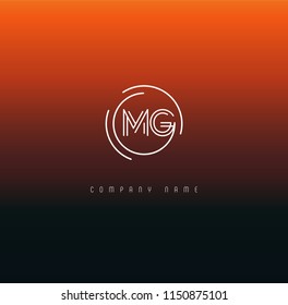 Letters M G Joint logo icon vector template.
