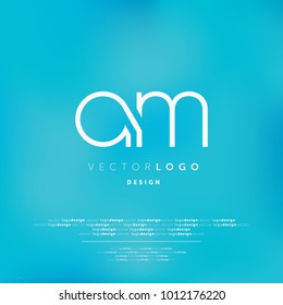Letters A M, A & M joint logo icon vector template.