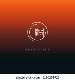 Letters I M Joint logo icon vector element.