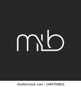 Letters M L B Joint logo icon vector element.