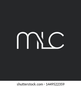 Letters M L C Joint logo icon vector element.