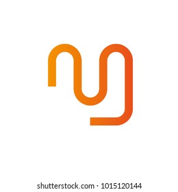 Letters M logo. Design template elements