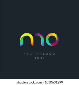 Letters M O, M & O logo, multi colour letters icon vector template.

