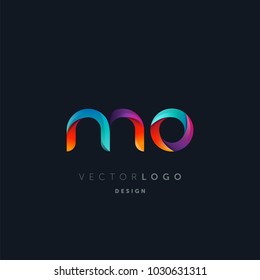 Letters M O, M & O logo, multi colour letters icon vector template.

