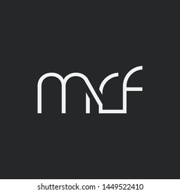 Letters M L F Joint Logo Stock Vector (Royalty Free) 1449522425