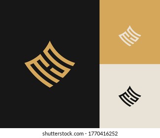 Diseño del logotipo de la línea M y S o MS. Emblema lineal minimalista elegante. Elegante elemento vectorial de lujo. Logotipo de negocio premium. Símbolo gráfico del alfabeto para la identidad empresarial
