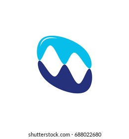 letters m w design logo vector