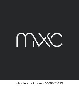 Letters M X C Joint logo icon vector element.