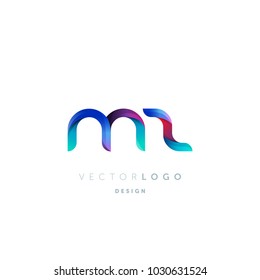 Letters M Z, M & Z logo, multi colour letters icon vector template.

