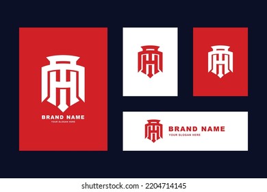 Letters AM or MA monogram template logo initial for clothing, apparel, brand