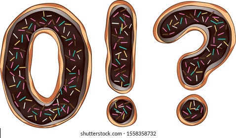 The letters are made as ginger cookies coated with chocolate and sprinkles.