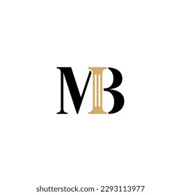 Tema del logotipo de las letras MB y del pilar 2002