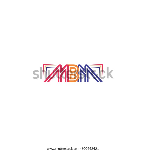 Letters Mbm Design Logo Vector Stock Vector Royalty Free 600442421