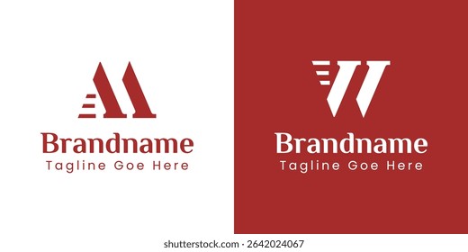 Letters ME and WE Monogram Logo, suitable for any business with ME EM WE EW initials