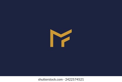 letters mf or fm logo icon design vector design template inspiration