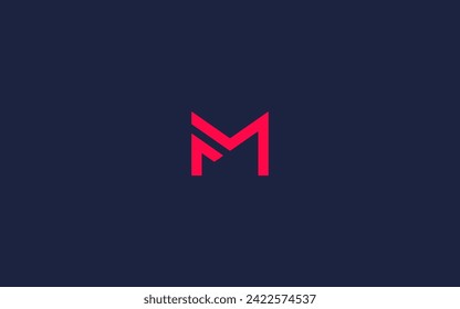 letters mf or fm logo icon design vector design template inspiration