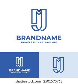 Letters MJ Monogram Logo, suitable for any business with MJ or JM initials