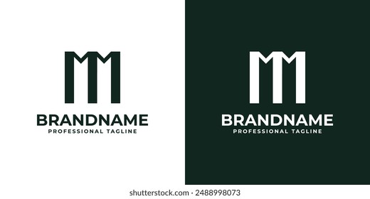 Letters MM Monogram Logo, suitable for any business with MM initials