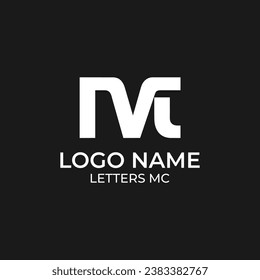 Letters m,mc,cm logo design, monogram logo, a distinctive logo combining the letters M and C, representing the brand's identity and uniqueness. svg