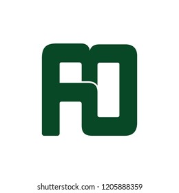 letters mn square geometric logo vector