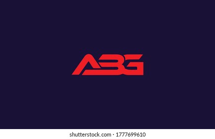 Letters monogram icon logo ABG svg