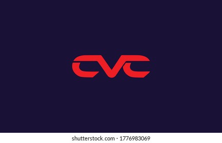 Letters monogram icon logo CVC