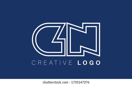 
Buchstaben Monogramm-Symbol-Logo NG, GN, G und N

